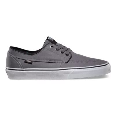 https www.kixify.com product vans-brigata-canvas-steel-gray-size-6-5-new-in-box|Vans Unisex Brigata Canvas Shoes Grey, Men's 4.5 Women's 6.